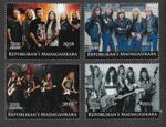 Iron Maiden-  stamps set cto/f.used Madigasikara Heavy Metal Music