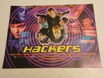  HACKERS Movie Cinema Mini Quad Poster 1995 Angelina Jolie