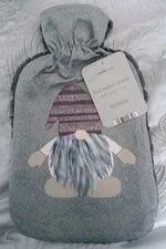 Hot Water Bottle Skandi Gonk Grey Sherpa Backed Fleece 2L - Country Club