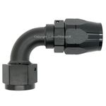 1/2 BSP BLACK 90 Degree Swivel to AN-10 Oil Sandwich Plate Mocal Hose Fitting