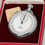 RARE! *NOS* Vintage 1902 OMEGA Stopwatch Cal.9001 Hand Winding Silver Swiss Made