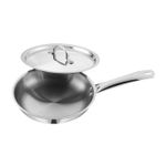 Stainless Steel Triply  Frying pan ,Omelette pan with Stainless Steel lid.