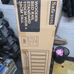 Safetots Bed Rail Wood, Wooden Bed Guard, white, 110cm Wide x 38cm High