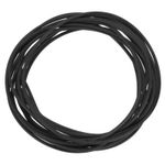 2mm 16.4ft (5 Meter) PU Transmission Round Belt, (Rough Surface, Black)