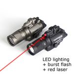 SOTAC X400V Tactical Flashlight - LED White & Strobe & Red Laser Sight Light