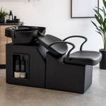 Shampoo Bowl and Chair Set Backwash Unit Salon Barber Hair Washing Equipment, 03