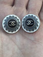 Two painted Chanel Buttons 20mm