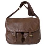 Pell Mell Large Brown Leather Game Bag Pouchers Style Man Bag