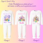 PERSONALISED  BIRTHDAY PRINCESS FRILL PYJAMAS - WHEN I WAKE UP I WILL BE PJS