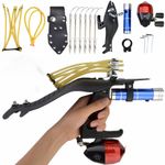 Fishing Bow Kit Catapult Sling Bowfishing Dart Reel Archery Hunting Fish Target 