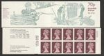 GB 1978 FD6a 70p Booklet.  Wattle Fencing.  Left TSV £14.  Average Perforations