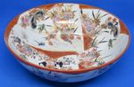 Japanese Kutani vintage Victorian Meiji Period oriental antique large bowl