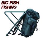 Green Nylon Fishing Rucksack Stool Fishing Seat With Backpack