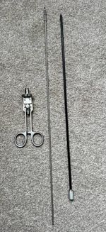 Integra MicroFrance Laparoscopic Medium Curved Dissector, 5mm, 410mm length