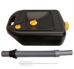 6L Black Waste Water Container with Flexible Hose  RV Motorhome or VW Camper