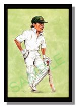 Framed caricature of Dean Jones by John Ireland free p&p UK