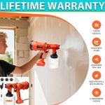 1200ML 3800W Electric Paint Sprayer Spray Painting Gun For Fence Wall Furniture