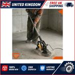 Dustless Concrete Floor Grinder 3000RPM Handheld Plastering Machine 6-Speed UK