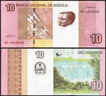 ANGOLA 10 KWANZAS (P151B) 2012/2017 UNC BANKNOTE