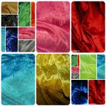 Crushed Velvet Fabric Stretch Velour 150cm Wide Soft Material Dress Craft Fabric