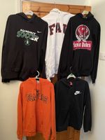 Men’s Hoodie Job Lot x5 – Nike & Champion, US College – Sizes M/L – Bundle Deal