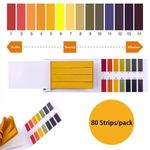 80 pH 1-14 Universal Full Range Litmus Test Paper Strips for Liquids Urine