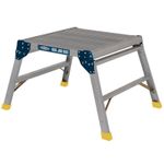 Werner Odd Job 600mm Square Hop Up Work Platform Slip Resistant Locking Trade