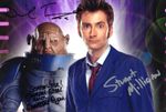Doctor Who The Sontaran Stratagem Triple Signed 12x8 Col Photo Autographed