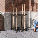 Free Standing Outdoor Garden Tool Holder Storage Rack Tidy Shelf Organiser Unit