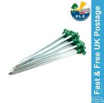 PLS 10 x Rock Pegs Green Top Heavy Duty Hard Ground Awning Motorhome - 6009900