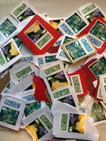 100 2nd CLASS STAMPS UNFRANKED Standard Letter Barcoded ON  Backing Christmas
