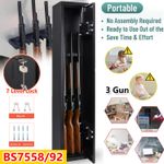 3 Gun Cabinet Steel Lockable Safe Rifle Firearm Steel BS7558/92 Police Approved