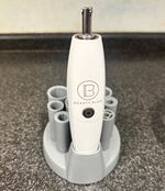Beauty Plug Electric Makeup Brush Cleaning Machine Set, Round White/Grey