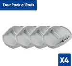 Black Pro-Paw+ Caravan Jack Pads Anti Sink Foot Leg Stable Level Support 4 Pack