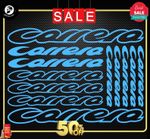 FITS Carrera Vinyl Decal Stickers Sheet Bike Frame Cycle Cycling Bicycle Blue