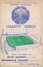 FA CHARITY SHIELD 1958 Bolton Wanderers v Wolves - slightly creased