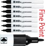 Dry Wipe Pens Markers Slim FINE Tip High Quality White Board Drywipe Dry Erase 
