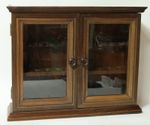 Used Smoking Pipe Cabinet For 20 Pipes Wall Cabinet Display Case Wood
