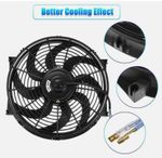 7 Inch Slim 12V 80W Electric Radiator Fan Universal Push Pull Mount Cooling Fan