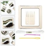 Mini Weaving Loom Kit Durable Fittings Easy to Use for Adults Home Children