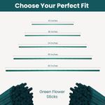 Green Flower Sticks Bamboo Split Garden Canes Plant Support 12" 18" 24" 30" 36"