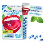 Papermints Mint CoolCaps - Instant Breath Freshener - Sugar Free + Keto Friendly