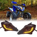 2pcs LED Headlights Assembly Light for Yamaha ATV Raptor 700 YFZ 450R 2006-2022