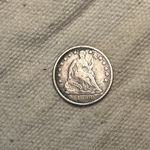 1858 Seated Liberty Half Dime-VF QA3080
