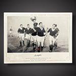 Eric Caldow Signed Rangers Photo - 1961-62 League Cup Winners £25