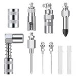Grease Gun Injector Needle Dispenser Nozzle 90 Degree Coupler Adapter Repair