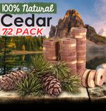 100% Natural Cedar Wood Moth Repellent for Wardrobes drawers Hanging Cedar Rings