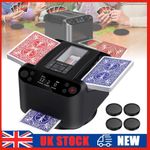 2-In-1 Automatic Card Shuffler And Card Transmitter, 360° Rotating Card Dealer