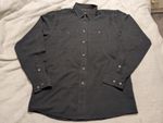 ORVIS Mens Long Sleeve Shirt Medium 22.5 p2p Fishing Dark Brown Vented Arms hunt