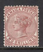 M24776 Jamaica 1875 SG14 QV: 2/- Venetian red MM, Cat £45